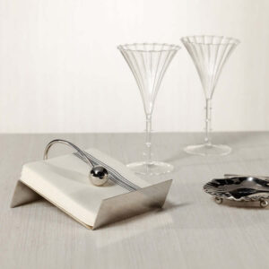 Polished Nickel Cocktail Napkin Holder