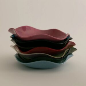 Large Handmade Petal Glass Plate