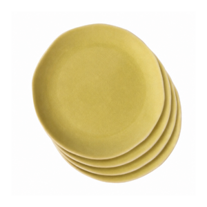Golden Broom Four-Plate Dinner Set